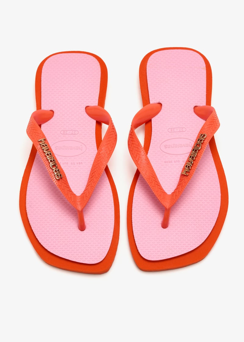Women's Top Square Fusion Flip Flops