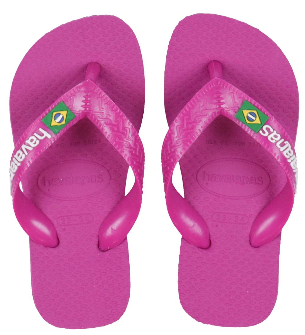 Kids' Brazil Logo Flip Flops