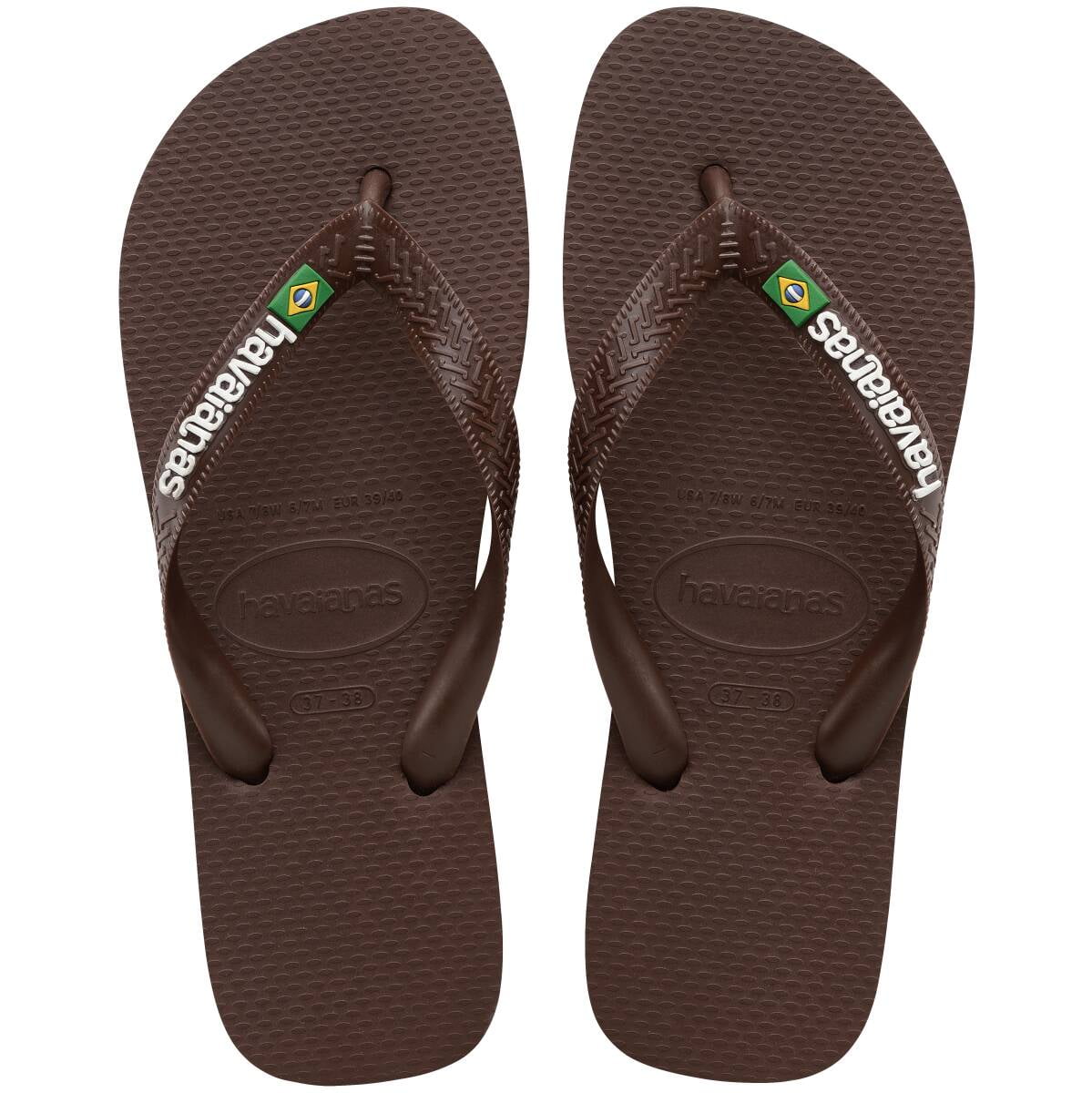 Women's Brazil Logo Flip Flops