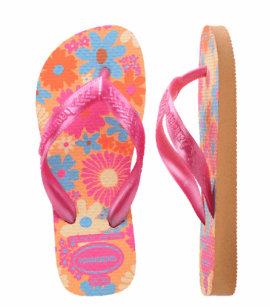 Kids' Flores Top Flip Flops